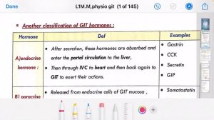 Physio Lec 1 GIT, Regulation of Gastro-intestinal functions