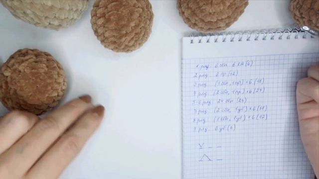 Принцип вязания шара крючком