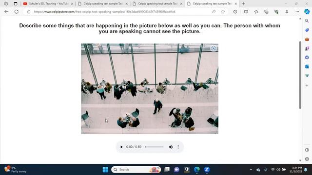 CELPIP Speaking Section 3 - Describing a Scene | Schuler's ESL Teaching смотреть онлайн