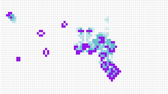 Running the f/r-Pentomino in Conway's Game of Life (Javascript & SVG)