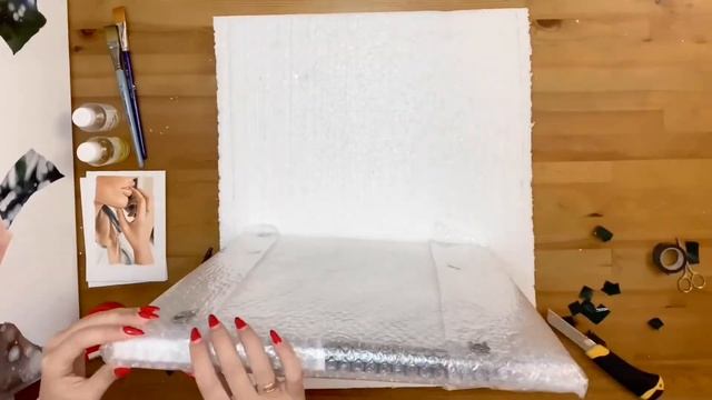 Упаковка картины для отправки. Холст на подрамнике. Отправка через СДЭК