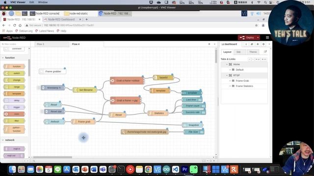 [老葉說技術-第71期] 5分鐘搞定：使用Node-RED將樹莓派+webcam變成IP-Cam，使用ffmpeg讀寫WebCam 。 смотреть онлайн