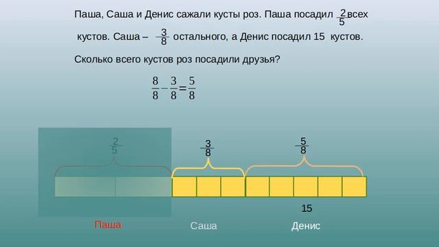 задачи на дроби 5 класс часть3 смотреть онлайн
