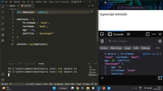 Objects in TypeScript | Object Type | Full Explained with Examples