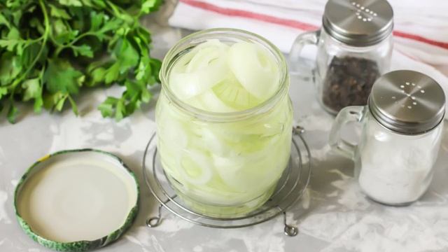 Маринованный лук кольцами на зиму