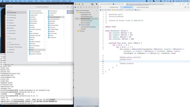 iOS UIKit 047: Creating GitHub repo connect4-ios смотреть онлайн
