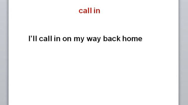 Фразовые глаголы в английском. Глагол call
