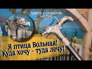 Поможет в трудную минуту | Трость с клинком "Вольная птица"