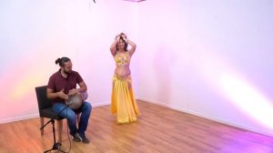 Improv Belly Dance Drum Solo Performance Sadie & David 2022