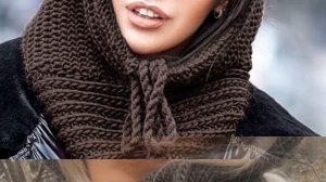 Капор спицами