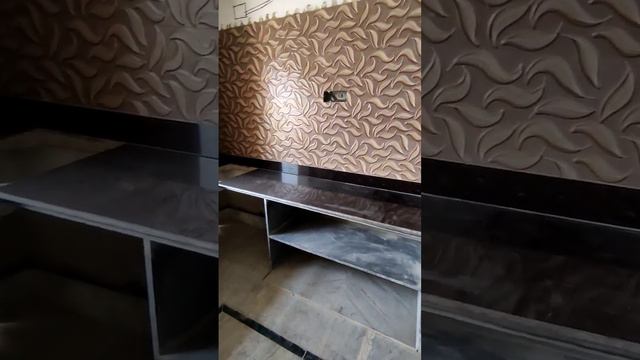 kitchen counter table and wall tiles setting