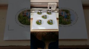 Резка наклеек по меткам на плоттере Silhouette Cameo 3.