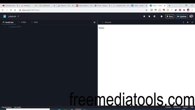 Jsitor.com Cloud Based Web Editor For HTML CSS and Javascript