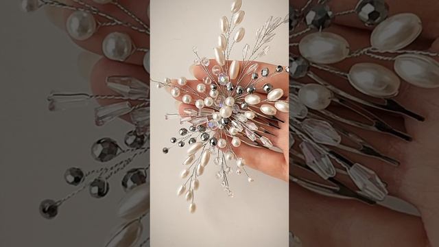 💎СВАДЕБНЫЙ гребень, украшение для волос.