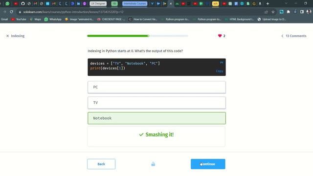52 Indexing | Introduction to Python | Sololearn