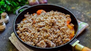 Гречка с овощами на зиму