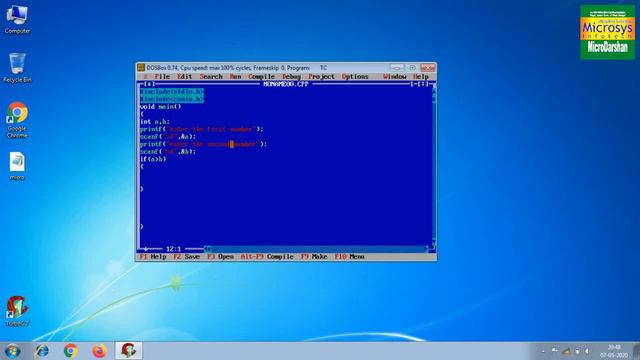 How To Find Greater Number Among Two Numbers In C [Easy Steps] | #cprogramming | #greatersmaller |