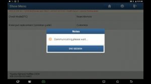 TOYOTA VELLFIRE rear brake pad replacement by X431 PAD V