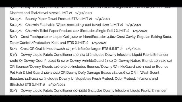 12/27/20 COUPON INSERT SCHEDULE | Important 2021 Coupon Update! 👀