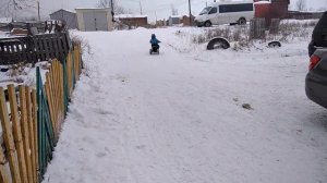 Крутой самодельный электро трицикл для сына на моторколесах от гироскутера ))