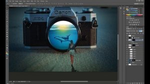 Camera Photoshop Manipulation Tutorial