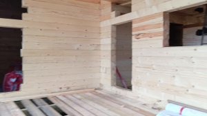 Дом-баня из профилированного бруса.
общими габаритами 6х9