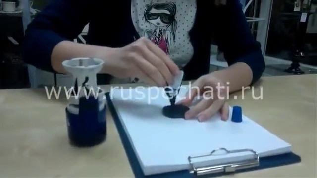 Заправка штемпельной подушки. Руспечати смотреть онлайн