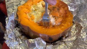Запечённая Тыква с Овощами и Сыром