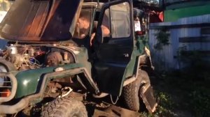 Уаз тюнинг. Уаз V8 газ 53 змз 511 первый запуск.