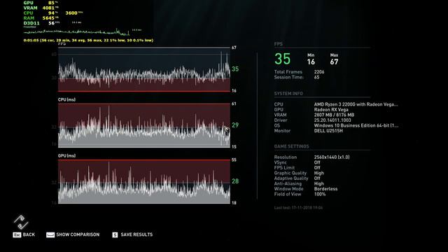 Ryzen 2200g + Vega 56 Will it handle Games @ 2k (1440p) , 60 FPS ? смотреть онлайн