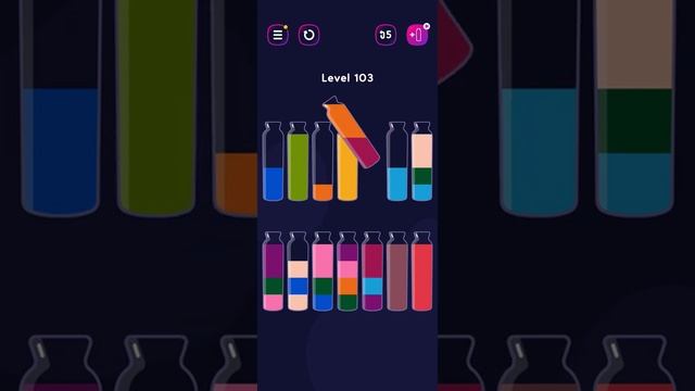 Get Color Bottle Game level 103 #shorts #pggaming