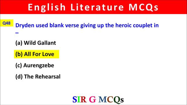 English literature 100+ MCQs Questions For CSS PPSC FPSC || Sir G смотреть онлайн