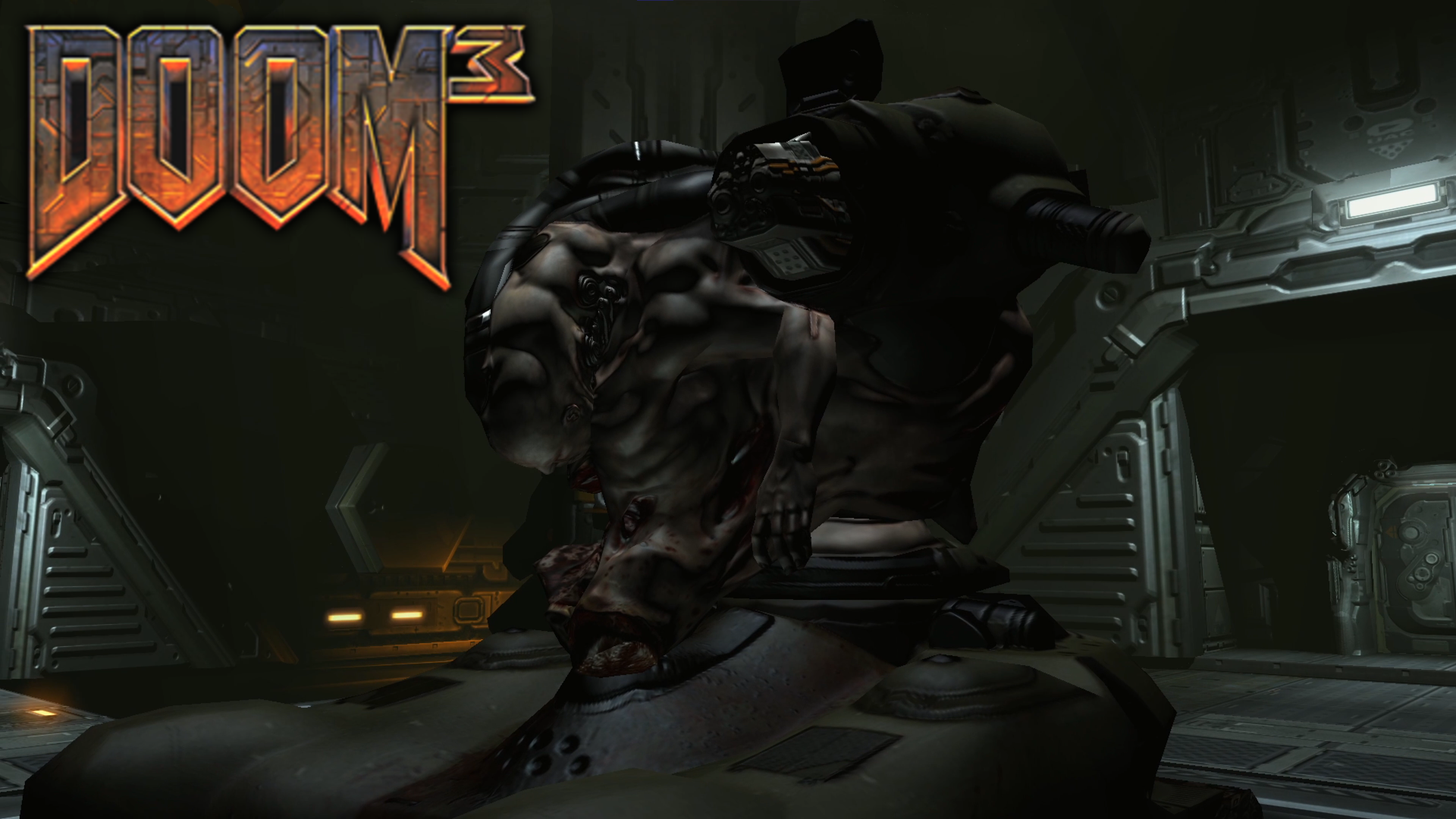 3 октября дума. Сержант Келли Doom 3 босс. Дум3 пульсирующие наросты на стенах.