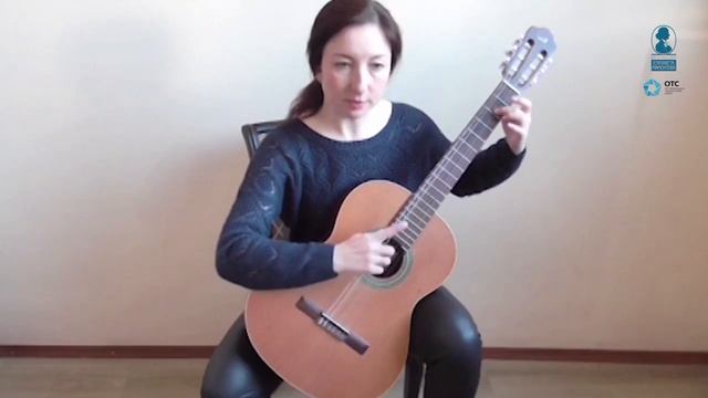 Урок игры на гитаре от Надежды Балашовой, часть 2. смотреть онлайн