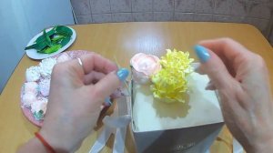 БУКЕТ из ЗЕФИРА/СБОРКА букета /ЗЕФИРНЫЕ цветы к 8 МАРТА /Сладкий подарок своими руками/Olya kondite