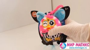 Брелок плюшевый звуковой Фёрби розовый в горошек, Furby  | арт. Т57352