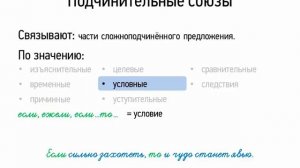 Подчинительные союзы (7 класс, видеоурок-презентация)