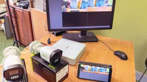 Комплект видеорегистратор HiWatch + 2 уличные камеры Tiandy 2Мп