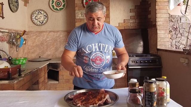Баранья ножка? в медовом? соусе в казане! Самое нежное мясо!