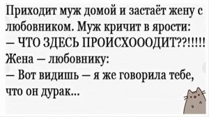 ?Анекдоты   Муж с женой собираются ложиться спать. Муж мечтательно говорит...