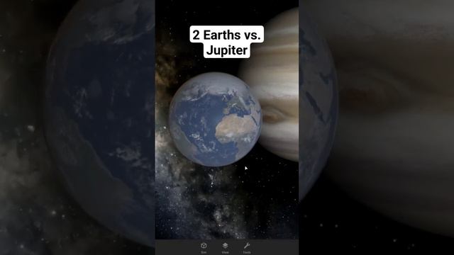 What If We Launch 2 Earths Towards Jupiter? #earth #jupiter #solarsystem #universesandbox2