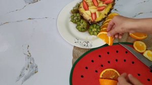 Фруктовая нарезка легкая.Красивая фруктовая нарезка с ананасом😋