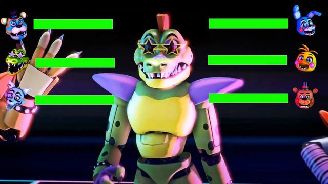 SFM FNaF Ignited Security Breach VS Security breach WITH Healthbars смотреть онлайн