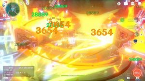 Genshin Impact 5.0: тест Кинича против группы врагов