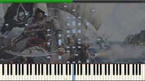 How to play Assassin's Creed IV : Black Flag Main Theme Piano Tutorial - Synthesia