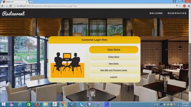 Restaurant Management System java project | Hotel Management System | web application in Java