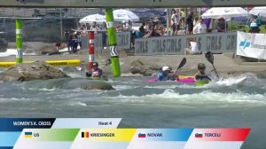 Women's Kayak Cross Heat 4 / 2023 ICF Canoe-Kayak Slalom World Cup Ljubljana Slovenia