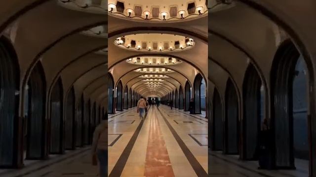 Moscow metro, Mayakovskaya, Россия