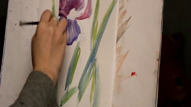 Ирис. Акварель( Школа Креатива А.Зима) Ростов-на-Дону смотреть онлайн