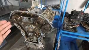 Engine Infinity FX35 разборка двигателя